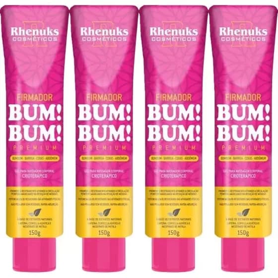 4und Gel Firmador De Bumbum Barriga Coxas E Abdômen 150g Cada