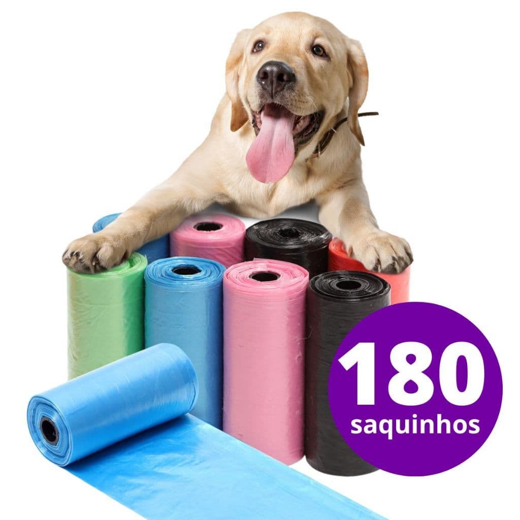 Refil Cata Caca Pet Saco Higiênico 12 unidades (180 saquinhos)