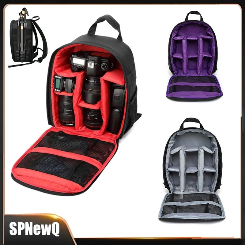 Mochila Para Fotografia Cameras Lentes E Acessórios Cinza PRONTA ENTREGA