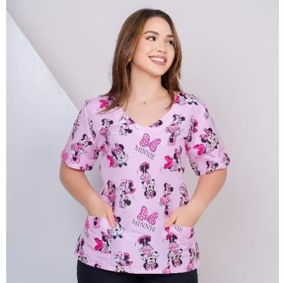 Bata Feminina Acinturada Personagens de Desenhos