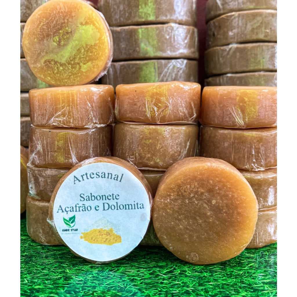 Sabonete de AÇAFRÃO Redução de pelos, antiacne, antifoliculite. ORGÂNICO. 30g