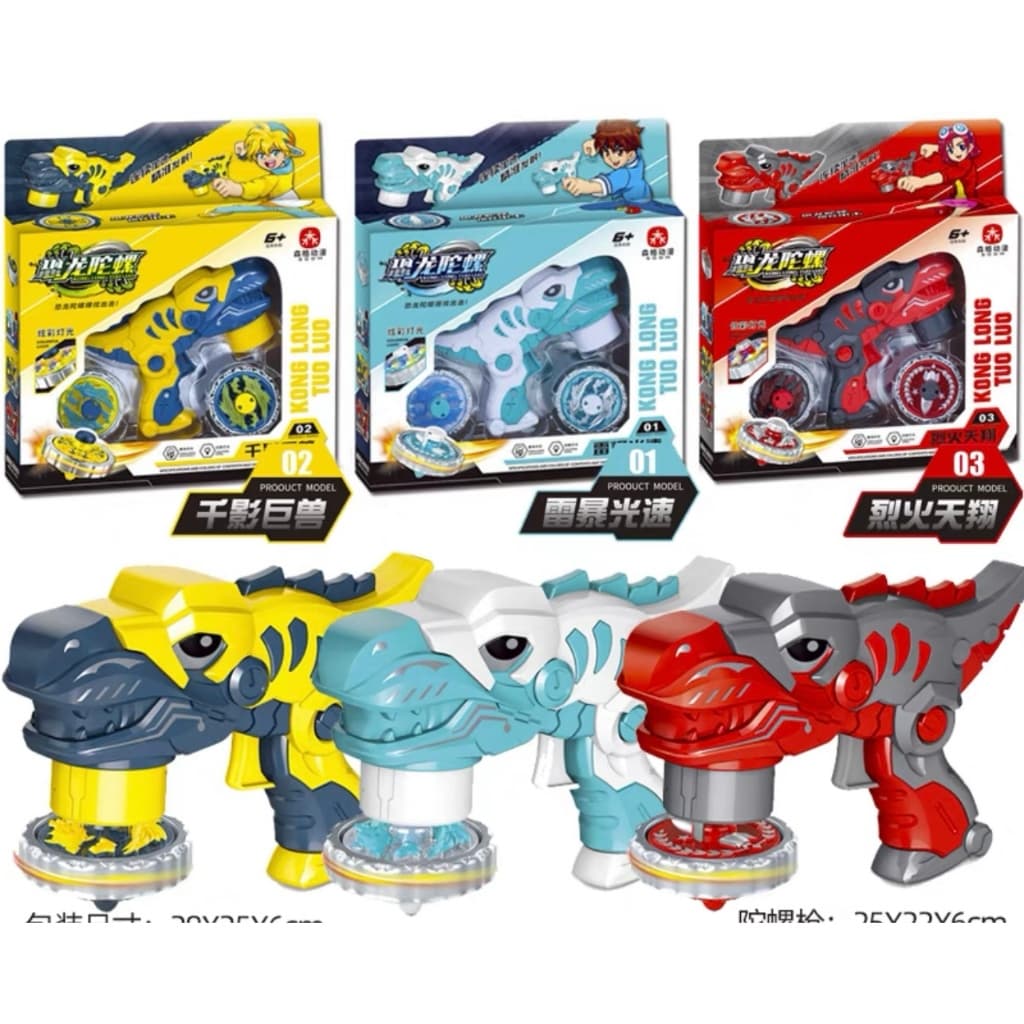 kit dinossauro Beyblade Metal Led + Lançador + Arena Promoção Tornado Brinquedo Lança Blay Blade Luz //nn-0018