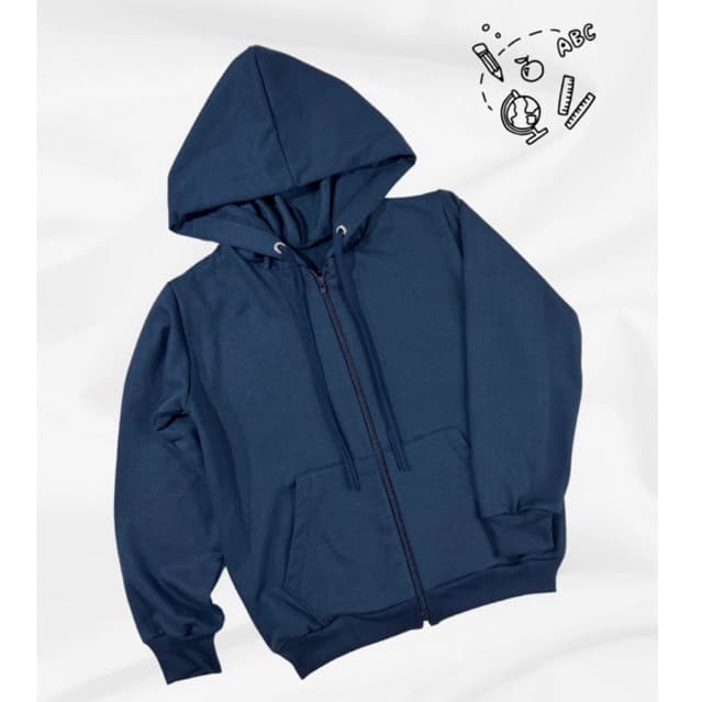 Casaco Colegial Unissex de Moletom - Inverno - Masculino e Feminino Infantil e Infanto Juvenil - 2 ao 16 anos