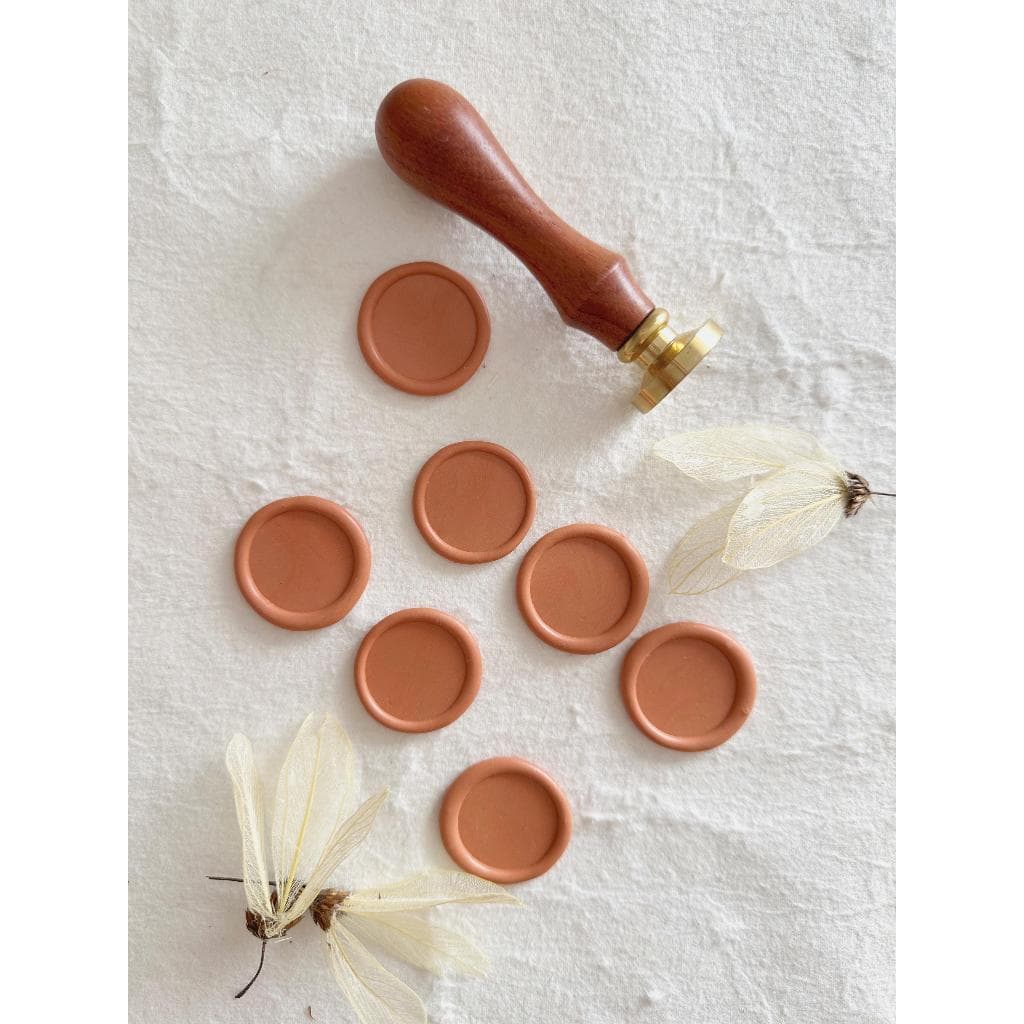 Lacres de cera Cor Laranjinha 05un convite de casamento - Envio Imediato