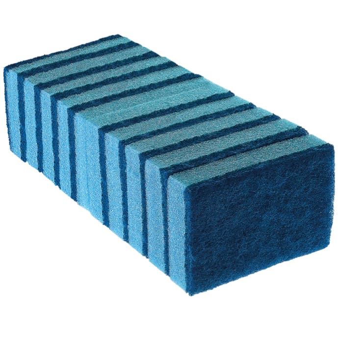 Kit 10 Esponja Antiaderente Azul 110x75cm C/10