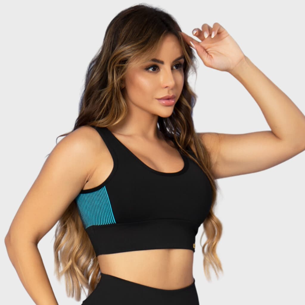 Top Cropped Feminino 3D Lateral Fitness Suplex Tarelles