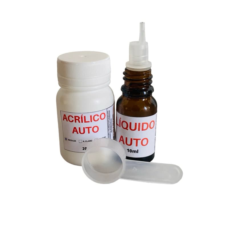 Cola Resistente de fácil preparo para Dentes e prótese provisória