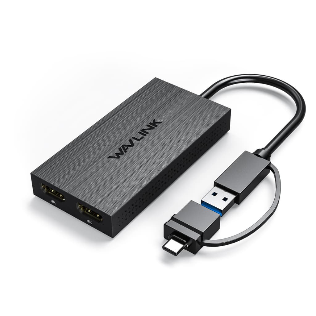 Wavlink Hub Adaptador Usb 3 / Usb-c Para Duplo 2x Hdmi