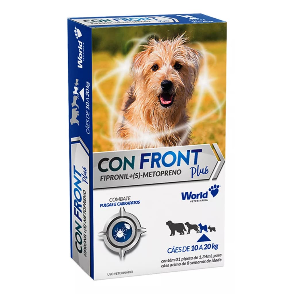 ConFront Plus Cães De 10 A 20kg C/ 1 Pipeta 1,34m