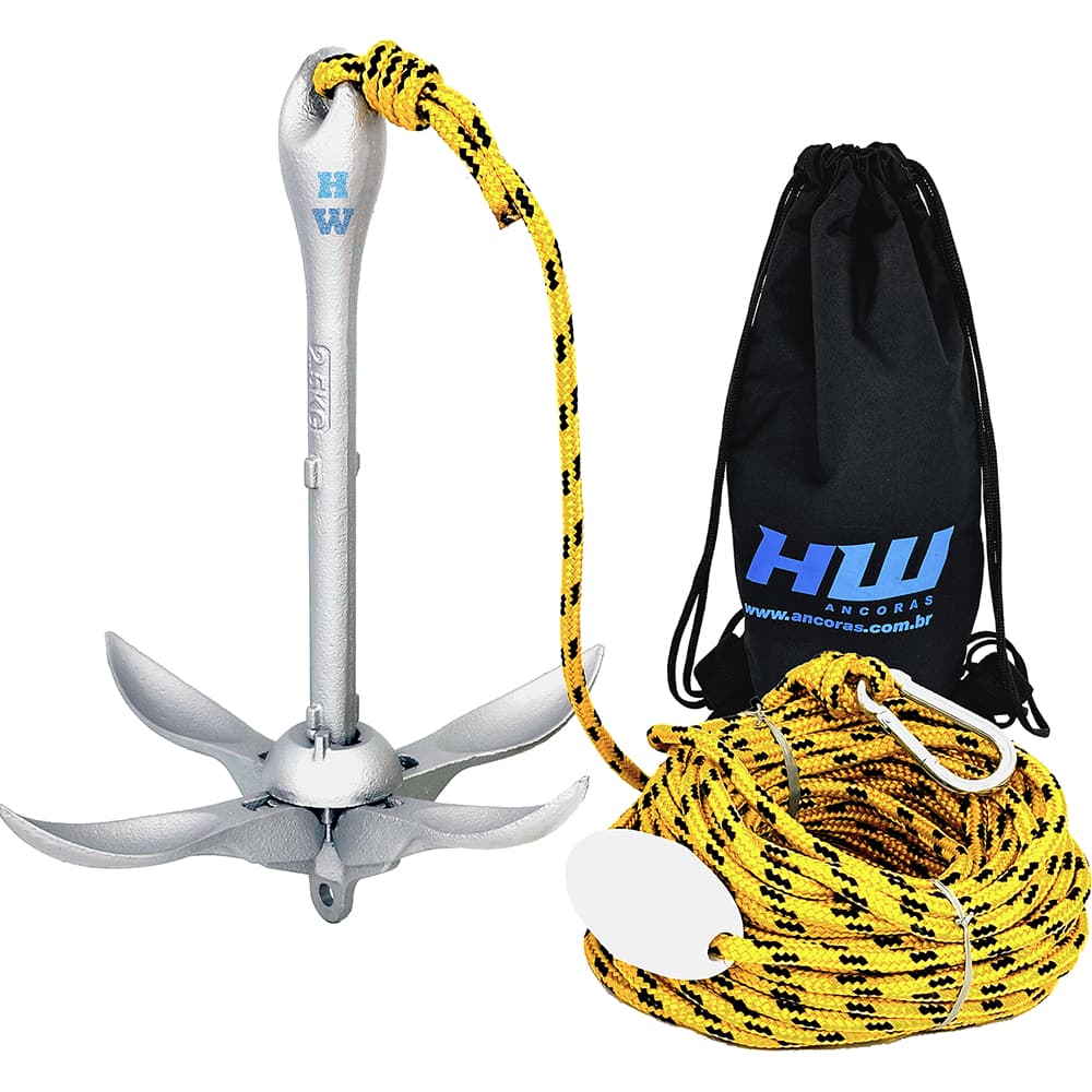 Kit Ancora 2,5kg Dobravel para Jet-Ski Seadoo Yamaha Folding HW