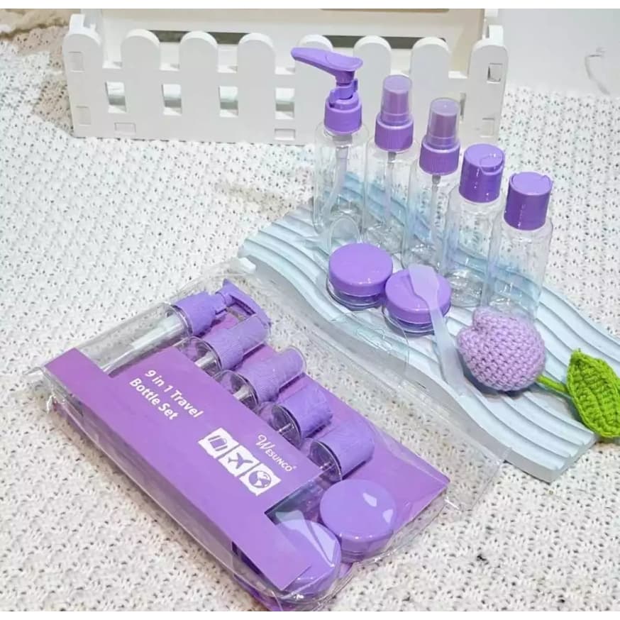kit de frascos para viagem 10/8 peças creme cosméticos pote higiene pessoal