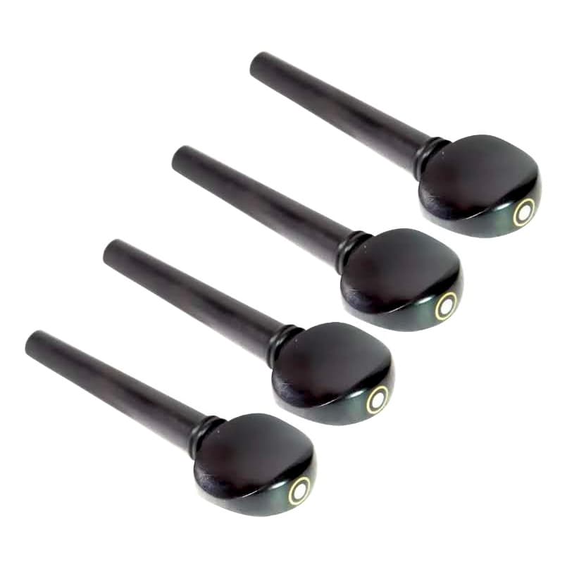 Kit 04 Cravelhas Violino 4/4 Ébano Olho Paris Ébano Indiano