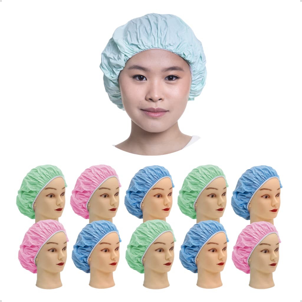 Kit Touca Impermeável Pvc Cabelo Banho Especial Santa Clara 10-20 und