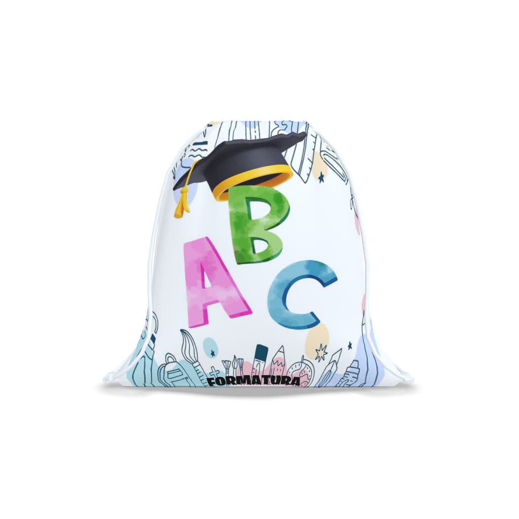Formatura ABC Mochilinha Saco Personalizada (20x30)