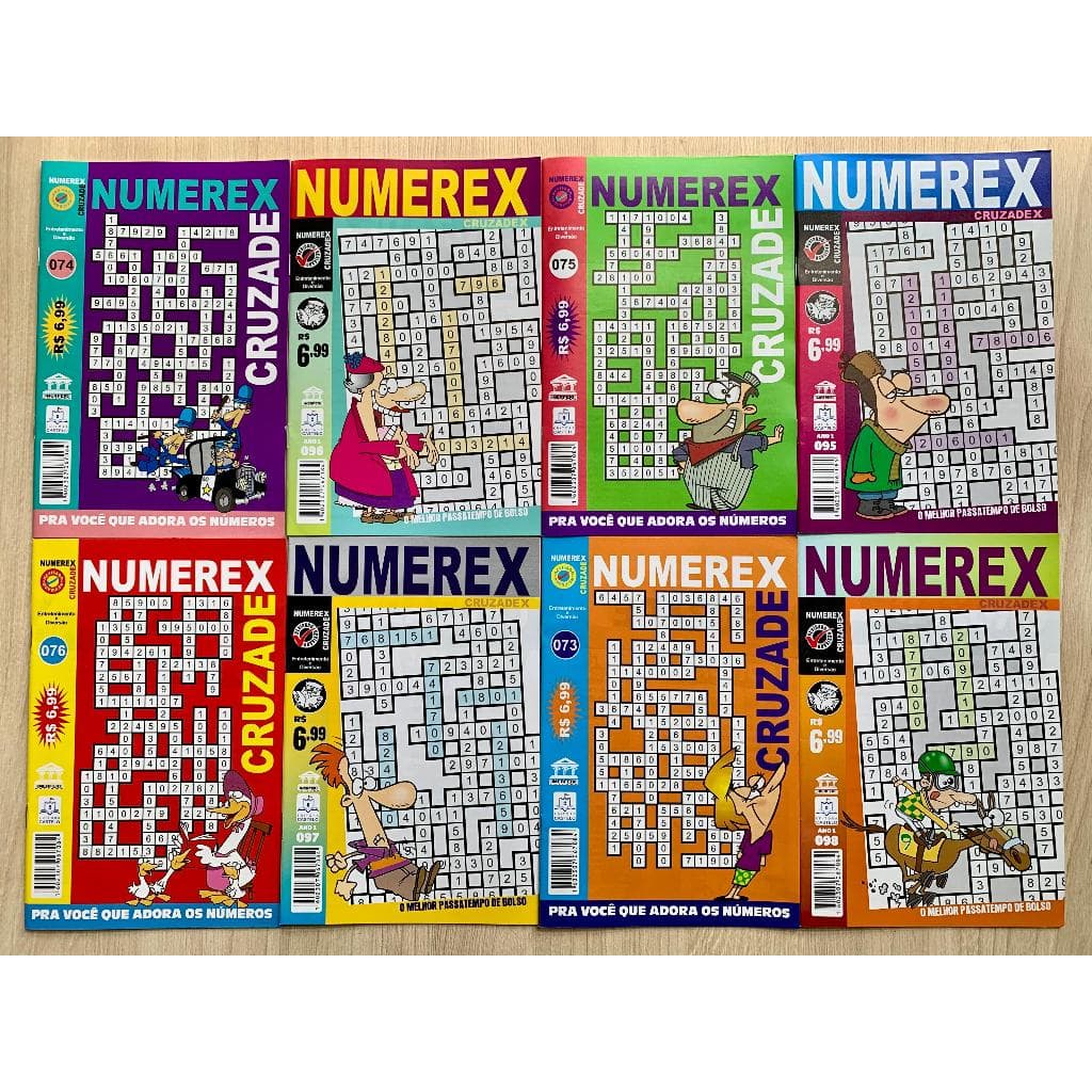 Kit 8 Numerex Merfer/Outras Editoras Sem Repetição (novo)