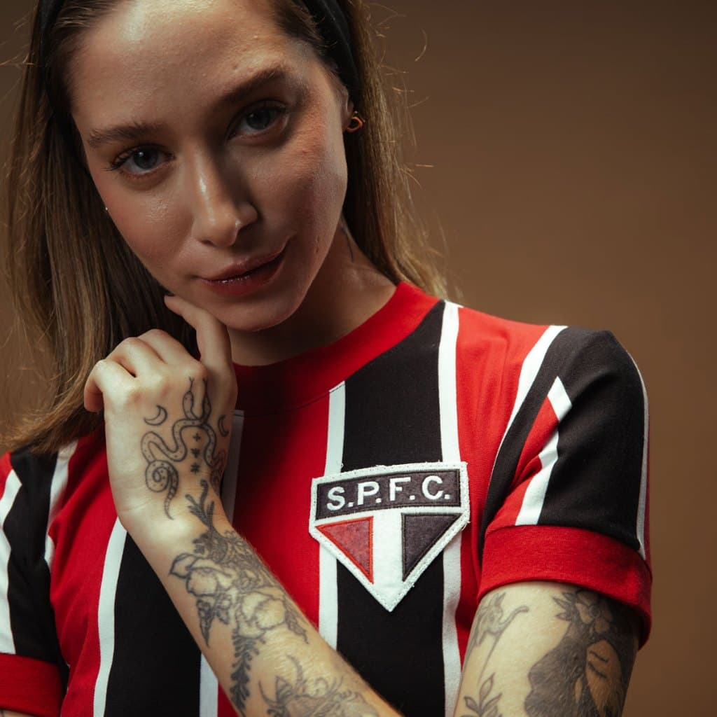 Camisa São Paulo Retrô 1976 Feminina Oficial