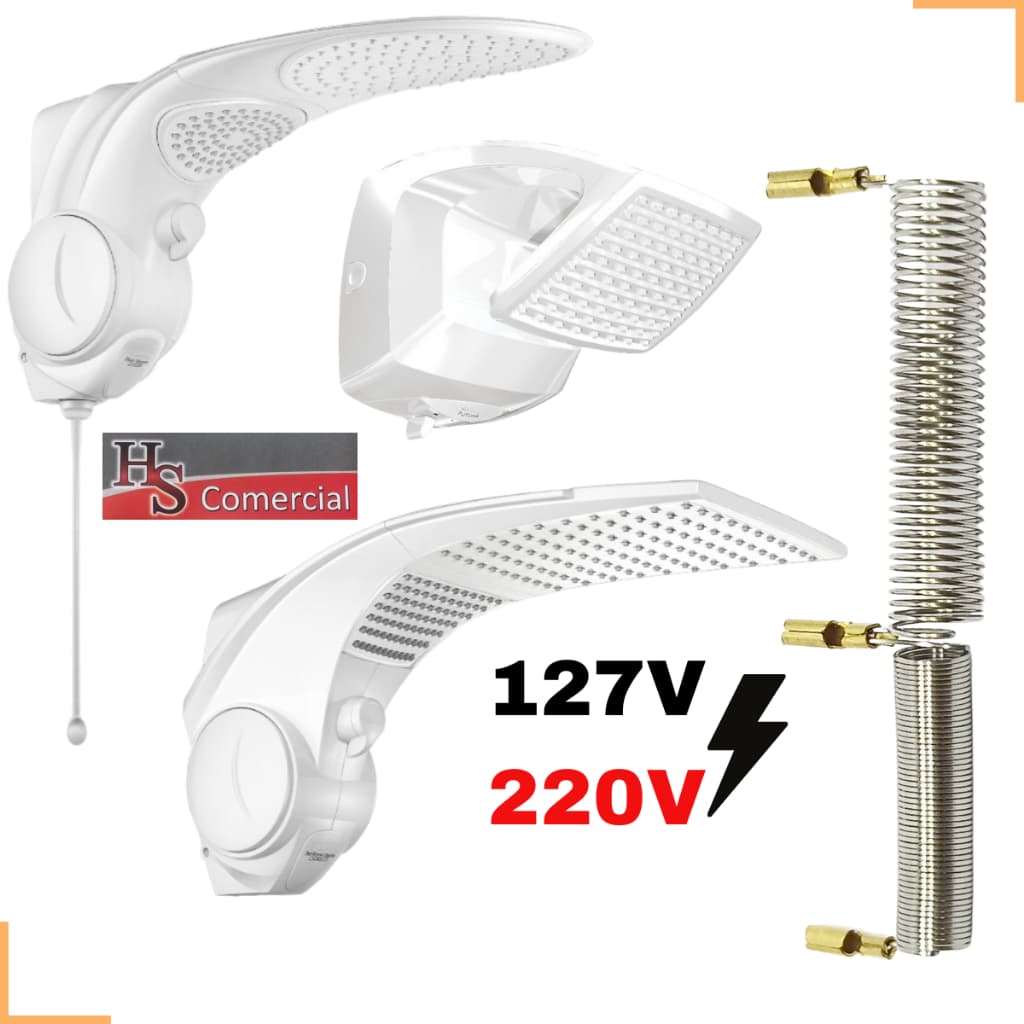 Resistência Duo Shower Quadra Ducha Futura Multitemperatura Eletrônica 127v (5500w) - 220v (7500w)