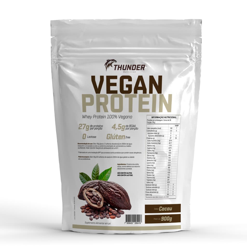 Whey Protein Vegano Vegan Protein 900g Thunder - Proteína Vegetal