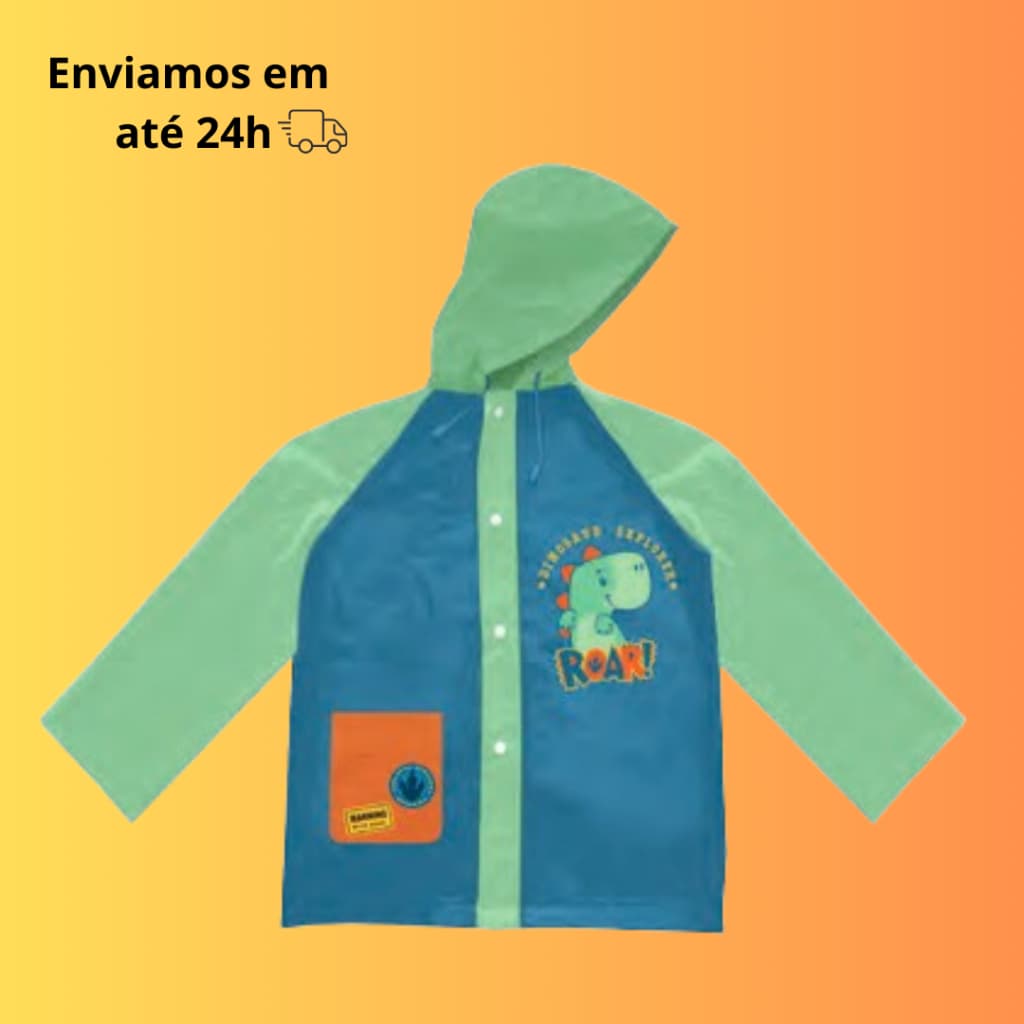 Capa De Chuva Infantil Dinossauro
