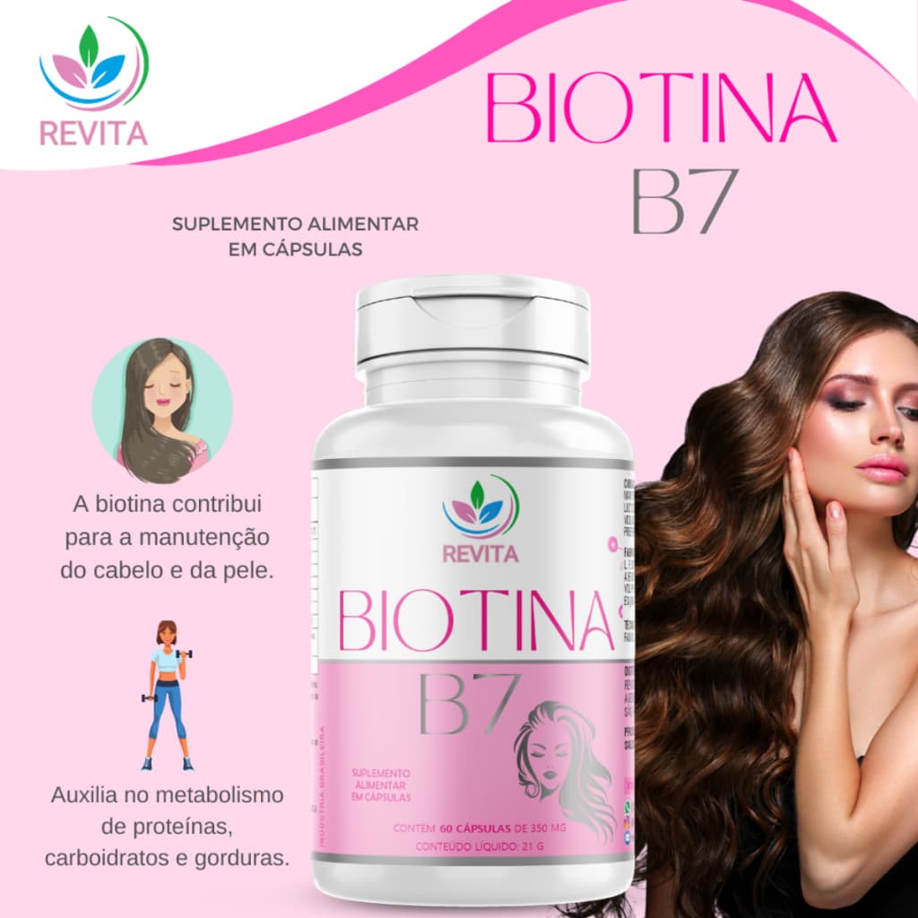 biotina crescimento cabelo vitamina unhas original concentrada capsula gelatinosa