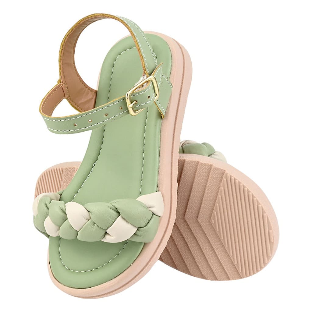 Sandália Infantil Menina Feminina Delicada Confort Tratorada Lançamento