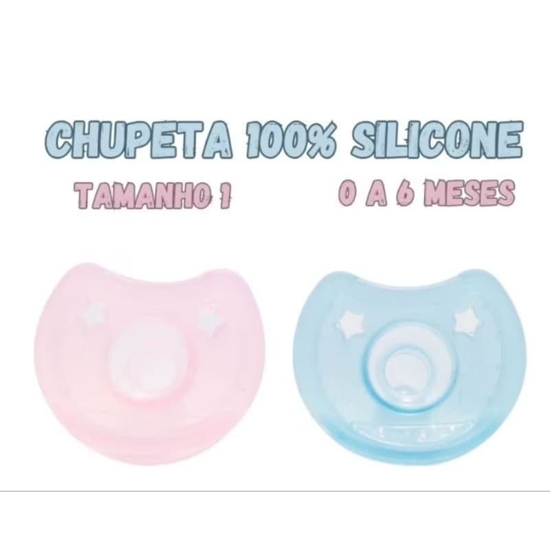 chupeta fase 1 de 0 a 6 meses, 100 % silicone