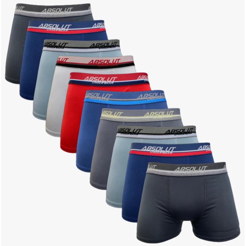 Kit 10 Cuecas Boxer Adulto Microfibra Original Qualidade