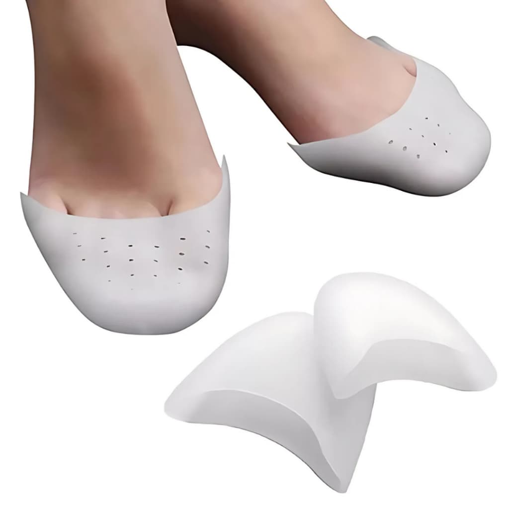 Par Palmilhas De Dedos Protetor Biqueira Silicone Salto Sapato Alívio Da Dor
