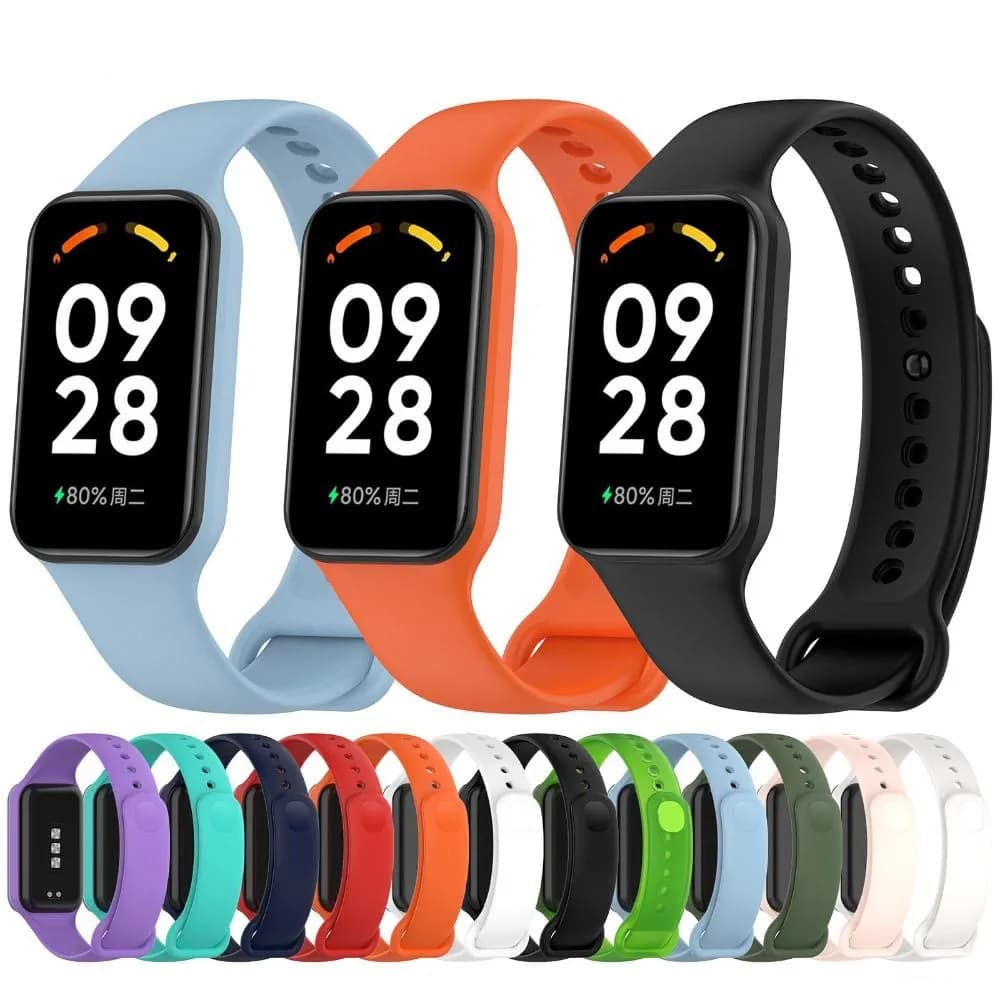 Pulseira de Silicone Para Xiaomi Mi Band 8 Active