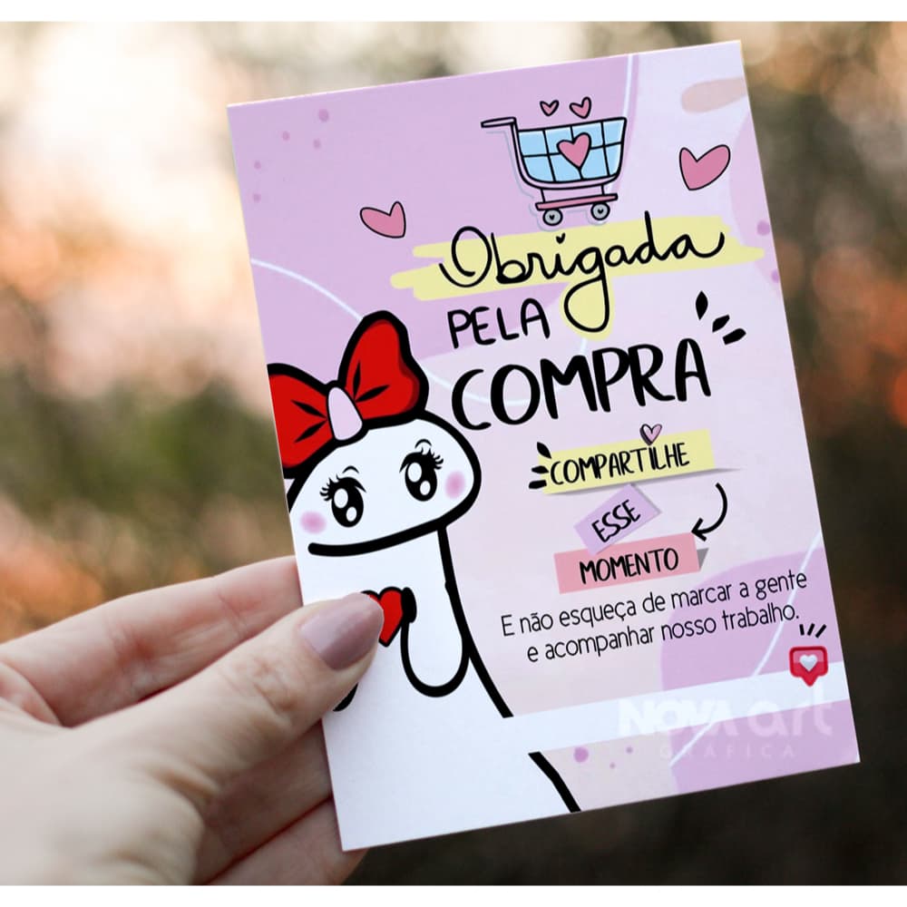 Carta Agradecimento Ao Cliente 10x14cm - Tipo Flyer