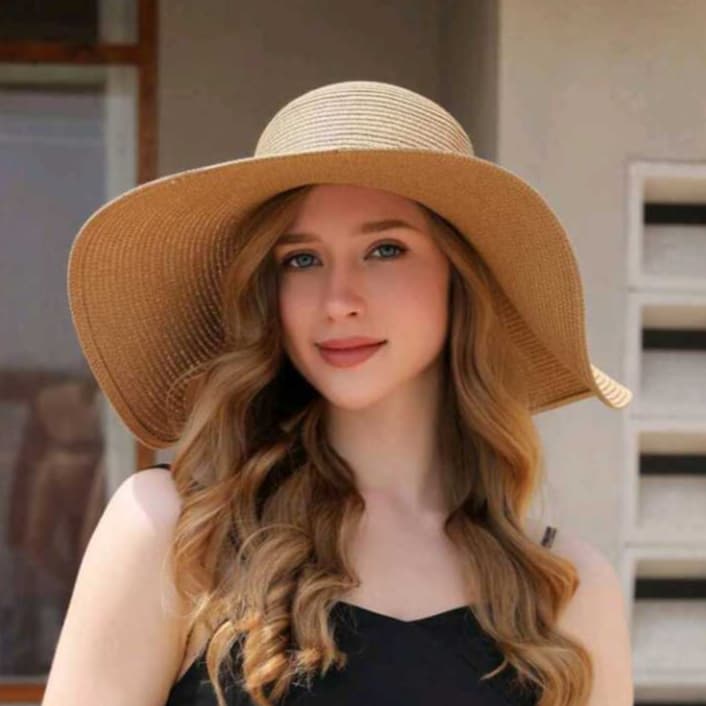 Chapéu Praia Aba Larga Flexível Moda Verão