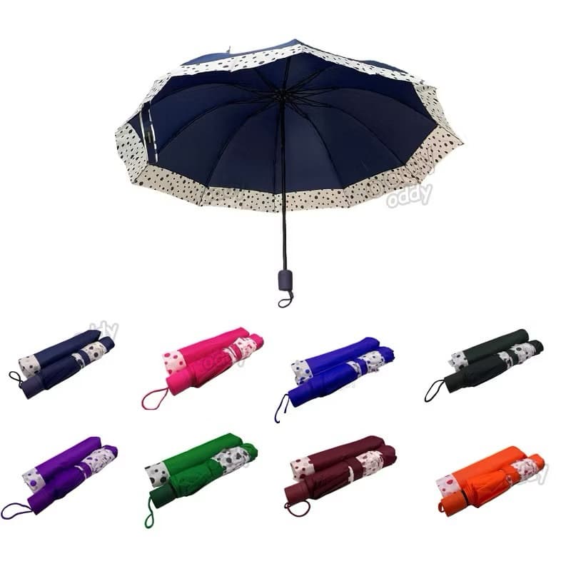 Sombrinha Poá Bolinha Irregular Guarda Chuva Prática Grande