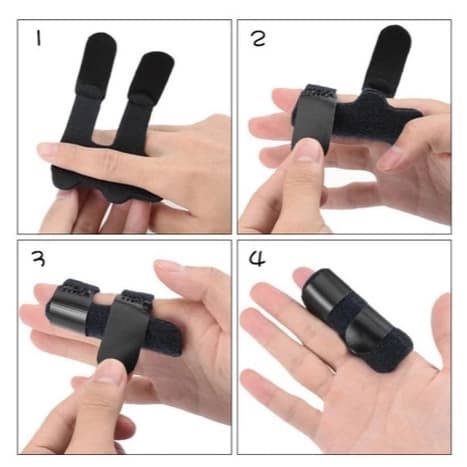 Kit 1 - 2 - 3 Alívio Da Dor Profissional Disparador De Dedos Tala De Fixação/Multifuncional Ajustável Estudantes Splint