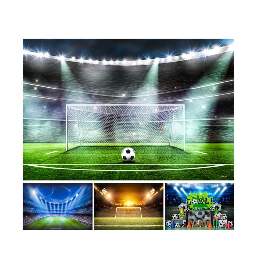 Fundo Fotográfico Horizontal Tecido Sublimado Futebol 2,20x1,50