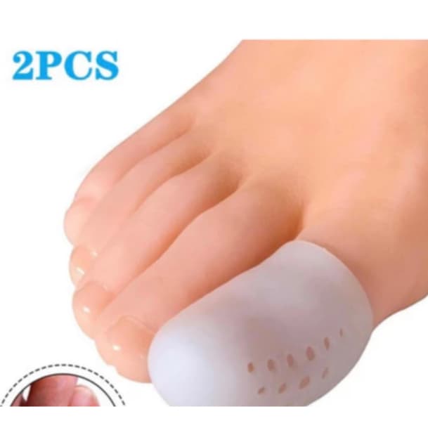 1 par Par  2 Unidades Protetor Dedo Dedão Pé Calo Unha Encravada Silicone Dor