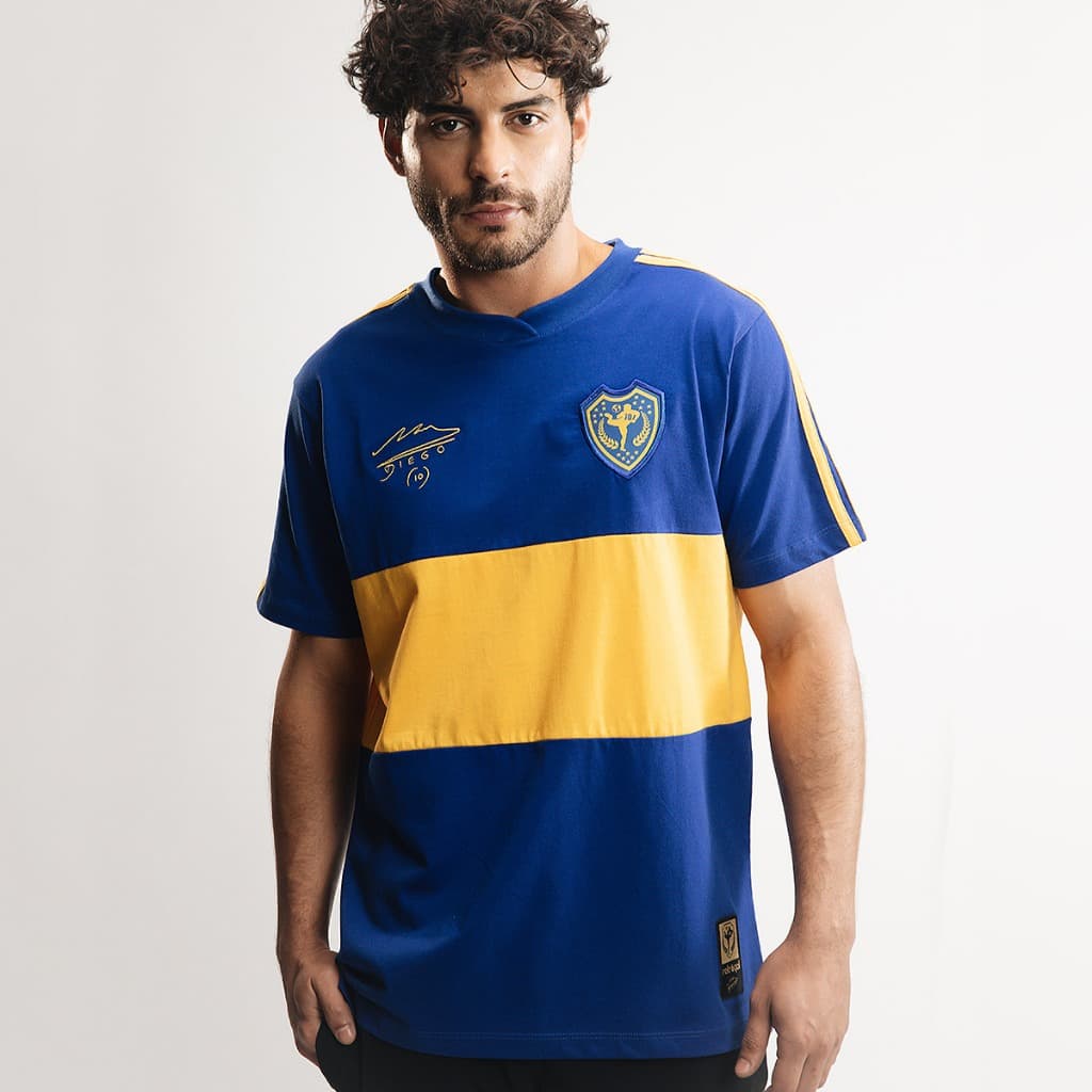 Camisa Boca Juniors Retrô 1981/82 Maradona Masculino Oficial