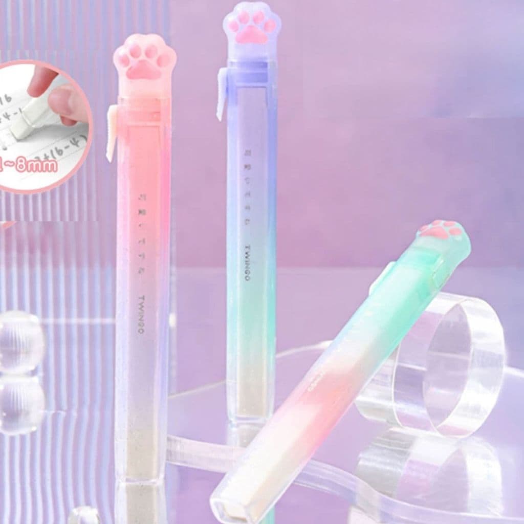 Mini Borracha De Pata De Gato Criativa Portátil Retrátil