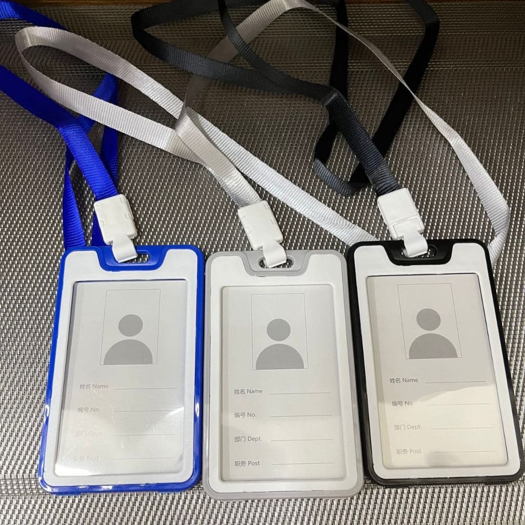 Porta Crachá Cartão Prático com Cordão - Bilhete Único & Cartões