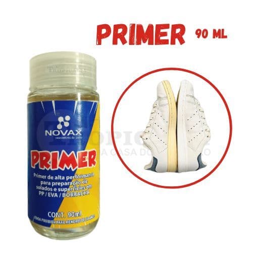 Primer Novax 90ml promotor de aderência para borracha PP EVA Pintura solado solas