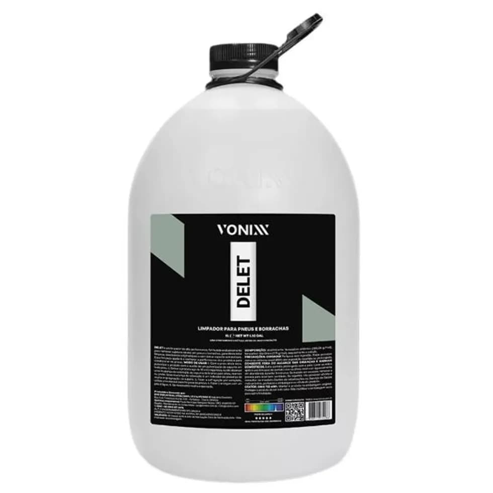 DELET LIMPADOR P/ PNEUS E BORRACHAS 5L - VONIXX |