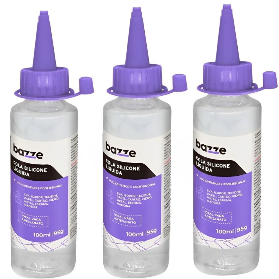 2/3 Cola Do Artesão Silicone Líquida 100ml Secagem Rápida Cola Para Tecido Pano Eva Madeira