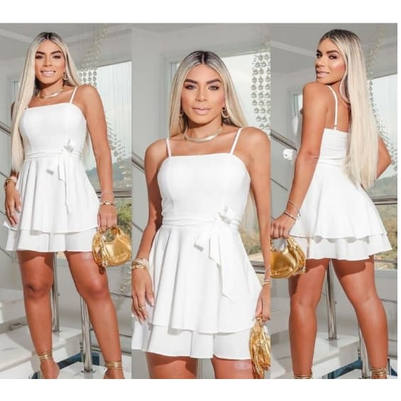 MACAQUINHO  RODADO COM FORRO  TECIDO DUNAS  MODA FEMENINA  COM BOJO ALÇA REGULÁVEL TENDÊNCIA