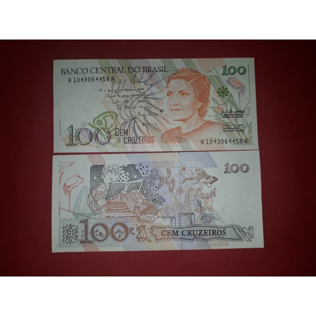 Cedula C 214 100 Cruzeiros 1990 - FE