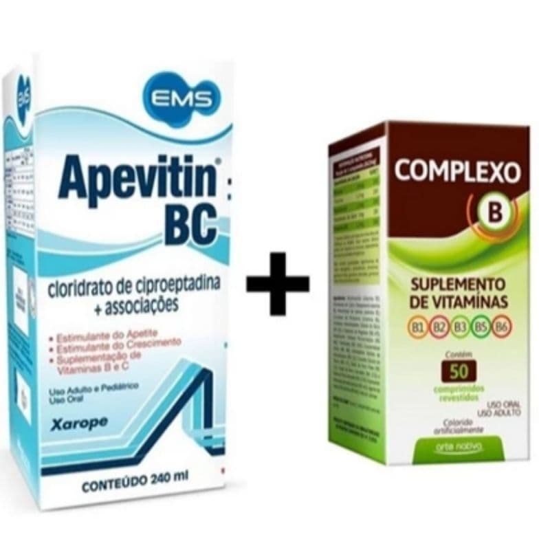Estimulante De Apetite Apevitin 240 ml + Complexo B 50 comprimidos ( Ganhe Peso )