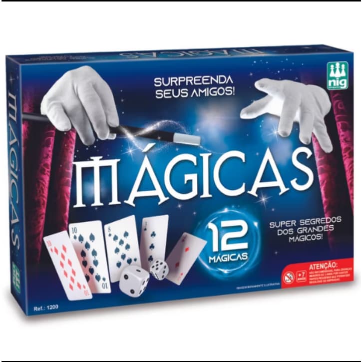 Jogo Kit Infantil  Mágicas com 12 Truques Nig