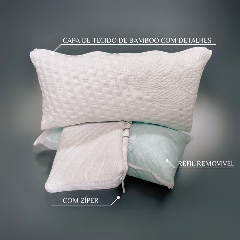 Apoio Almofada de Pescoço Suporte Firme 30x12cm