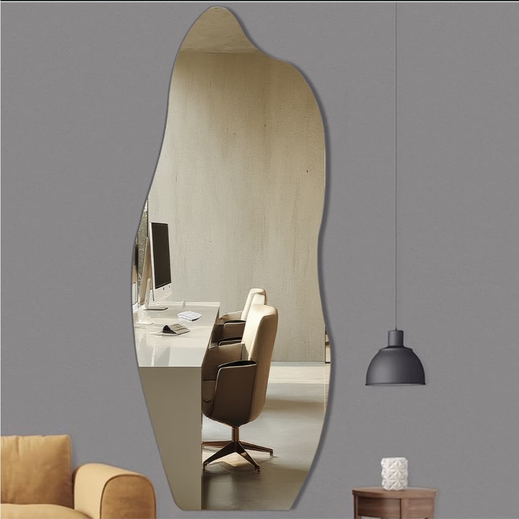 Espelho Orgânico 110x50cm Pinterest Polido