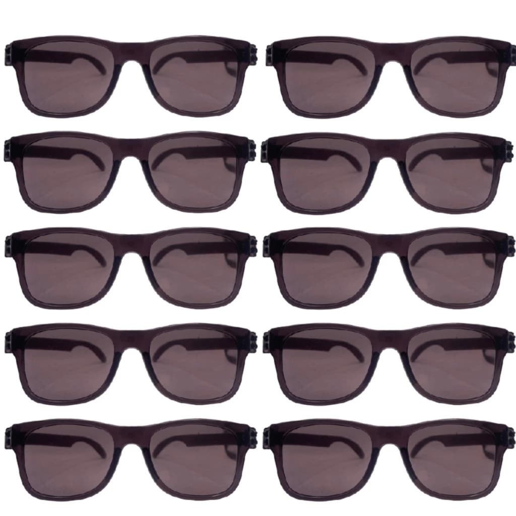 Kit 10 Óculos Cristal Fume De Festa Casamento Balada Melhor Preço A Qualidade é Excelente