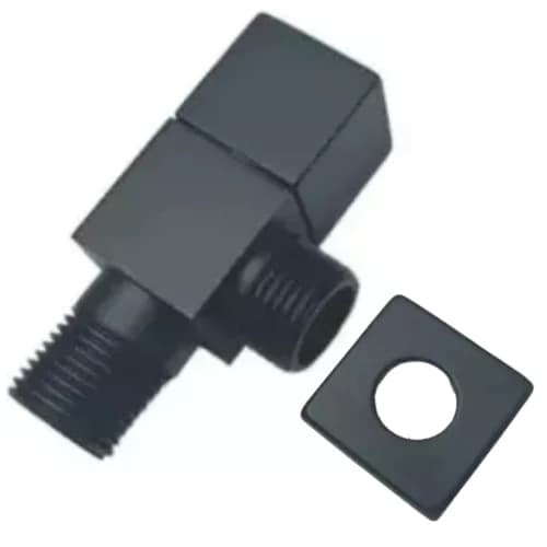 REGISTRO PRETO DE INOX PARA DUCHA HIGIENICA