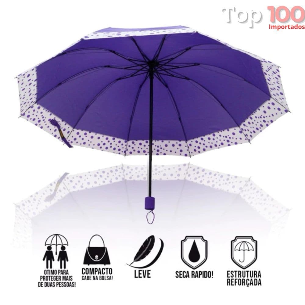 Sombrinha Grande Reforçado de Bolinha Original Cores Diversas / 6363